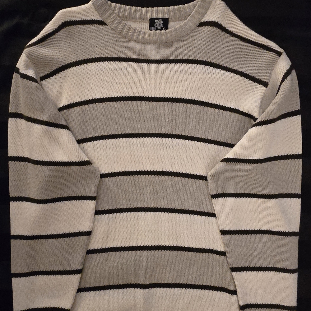Classic Striped Crewneck Sweater for Men